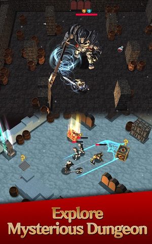 Screenshot 1: Darkest Rogue 3D:Slingshot RPG