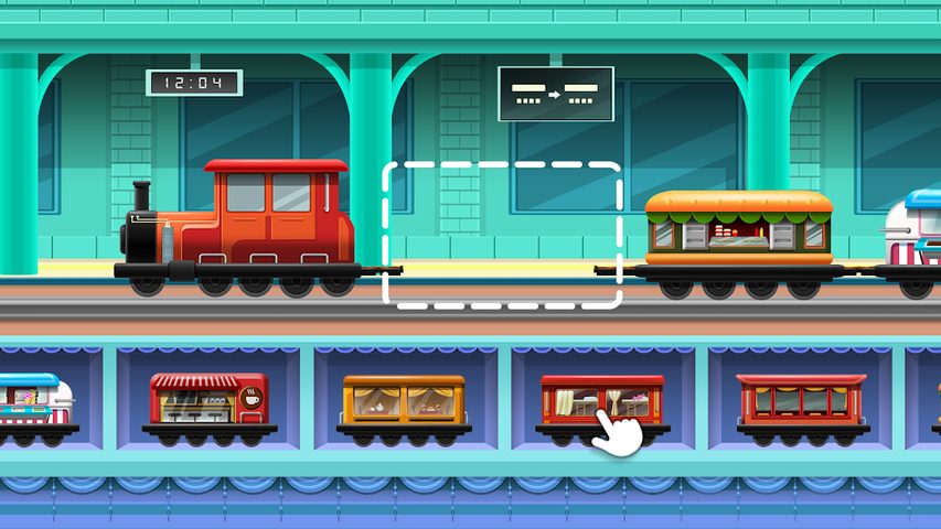 Screenshot 1: Train Builder - Games for kids