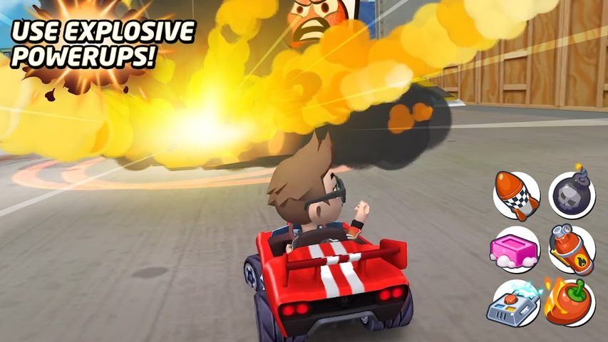 Скриншот 2: Многопользовательская гоночная игра на картах