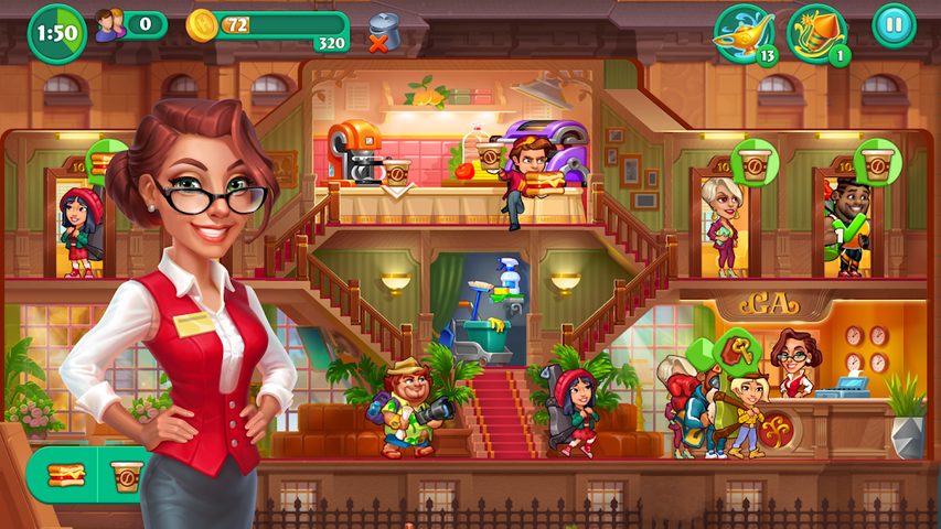 Screenshot 3: Grand Hotel Mania: Hotel game