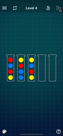 Скриншот 1: Игра-головоломка с сортировкой по цветам