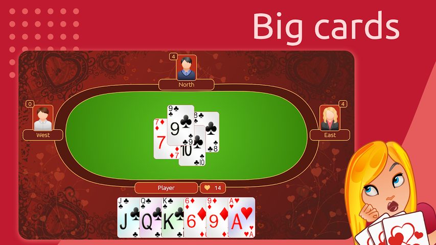 Screenshot 6: Hearts Deluxe - Free Card Game