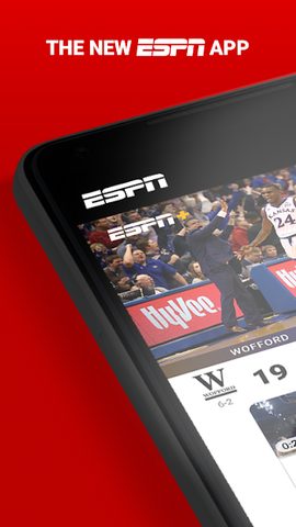 Скриншот 1: Приложение ESPN для спорта