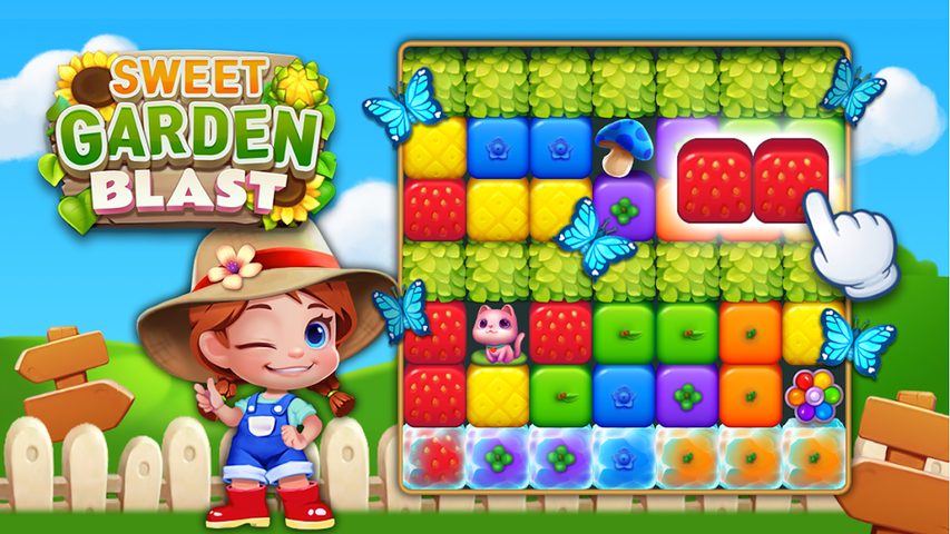 Screenshot 3: Sweet Garden Blast Puzzle Game
