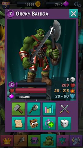 Captura 1: Aventura del orco en la mazmorra