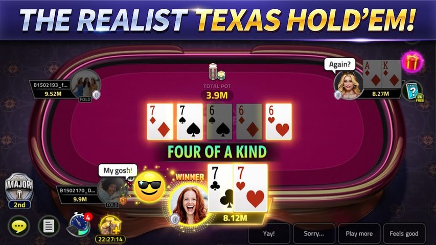 Screenshot 1: Poker Texas Holdem Face Online