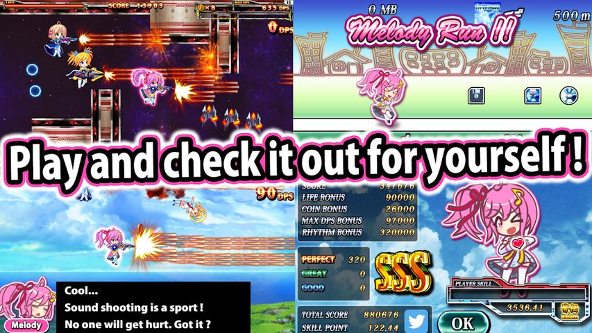 Screenshot 3: SOUND SHOOTING!! - Rhythm Acti