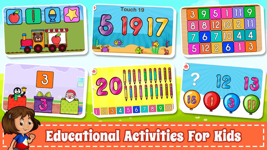 Captura 15: Aprende los Números 123 Kids - Contar y Trazar