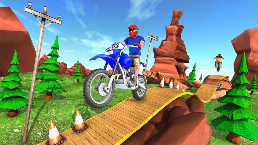 Captura 3: Carreras de Motocicletas con Trucos