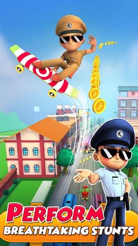 Captura 3: La Aventura de Skate de Little Singham