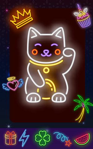 Screenshot 6: Glow Doodle Art - Color & Draw