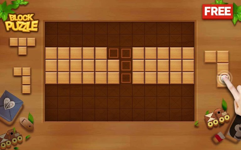 Captura 23: Juego de Puzzle con Bloques de Madera