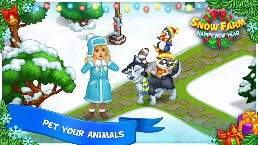 Screenshot 11: Farm Snow - Santa family story