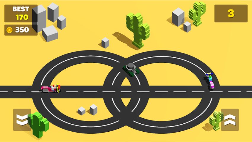 Screenshot 2: Circle Crash - Blocky Race