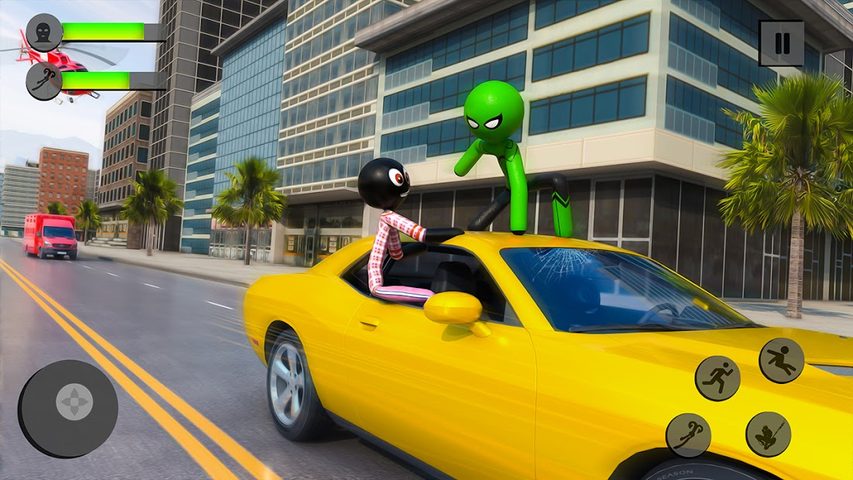 Screenshot 8: Flying Stickman Rope Hero Game
