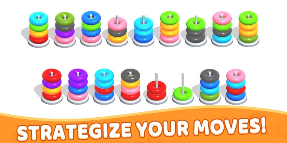 Screenshot 6: Color Hoop Stack - Sort Puzzle