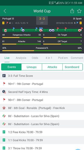 Captura 2: ScoreBing: Football Predictions, Bet Tips & Scores
