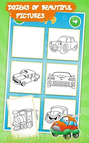Screenshot 7: Cars Coloring Book Sparkles
