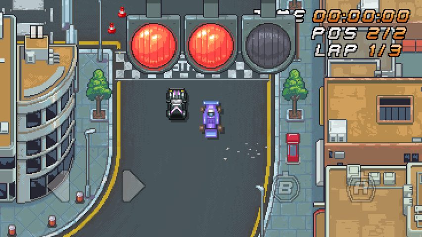 Captura 1: Aventura de carreras retro