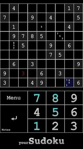 Screenshot 1: yourSudoku - Over 10000 Sudoku