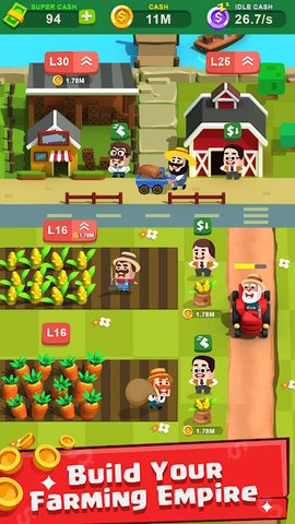 Screenshot 1: Idle Farming - Farm tycoon Simulator Games
