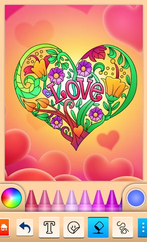 Screenshot 18: Valentines love coloring book