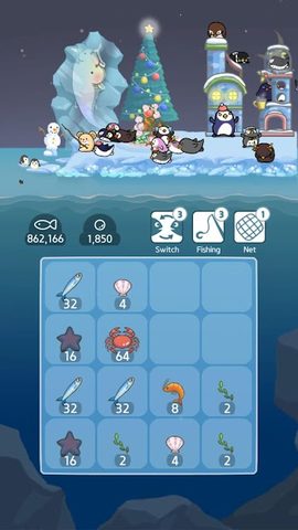Screenshot 1: 2048 Penguin Island