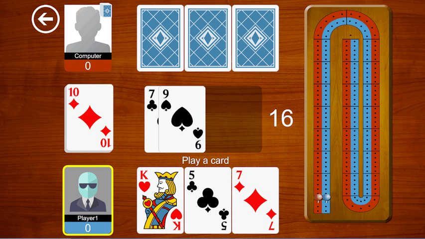 Screenshot 1: Cribbage JD