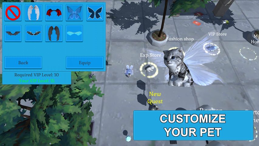 Captura 8: Aventura de cuidado de mascotas virtuales