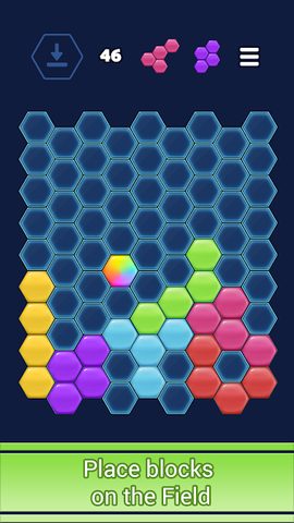 Screenshot 1: Hexus: Hexa Block Puzzle