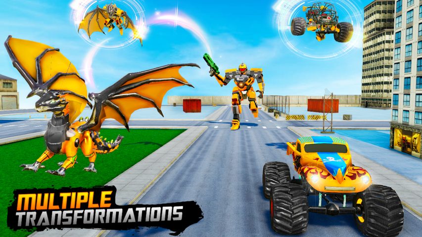 Screenshot 3: Monster Truck Robot Car Game