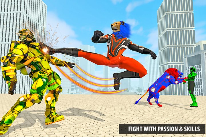 Screenshot 5: Police Lion Robot Superhero: Super Speed Hero Game
