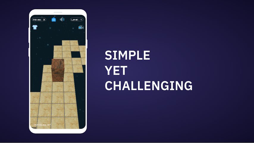 Screenshot 2: Cubon - Bloxorz 3D Cube Puzzle