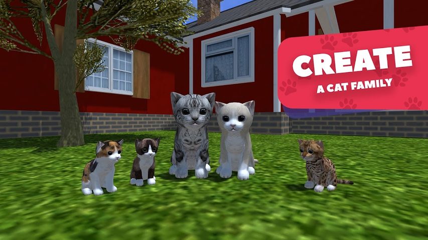 Captura 1: Simulador de cuidado de gato virtual