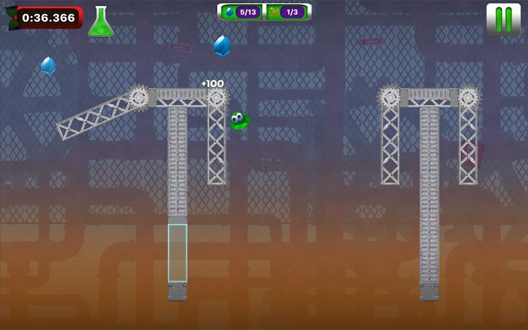 Captura 20: Plataforma de acción con velocidad de pasada