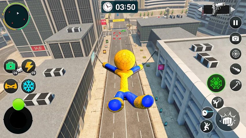 Screenshot 23: Flying Stickman Rope Hero Game
