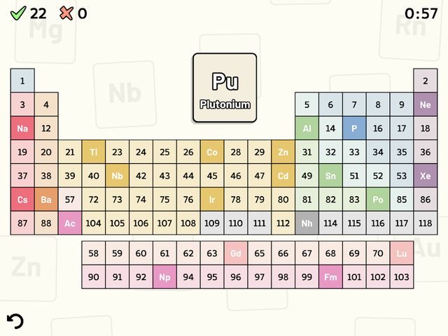 Screenshot 8: Periodic Table Quiz