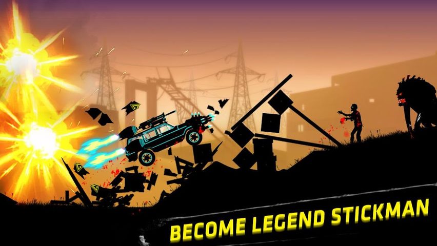 Captura 7: El viaje de Stickman por el mundo de los zombies