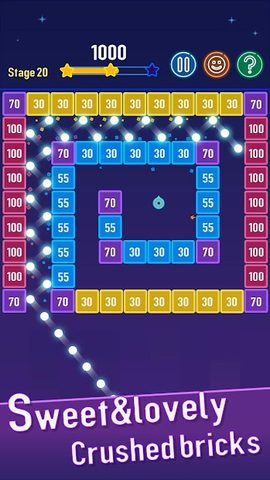 Screenshot 1: Balls Bricks Breaker 4