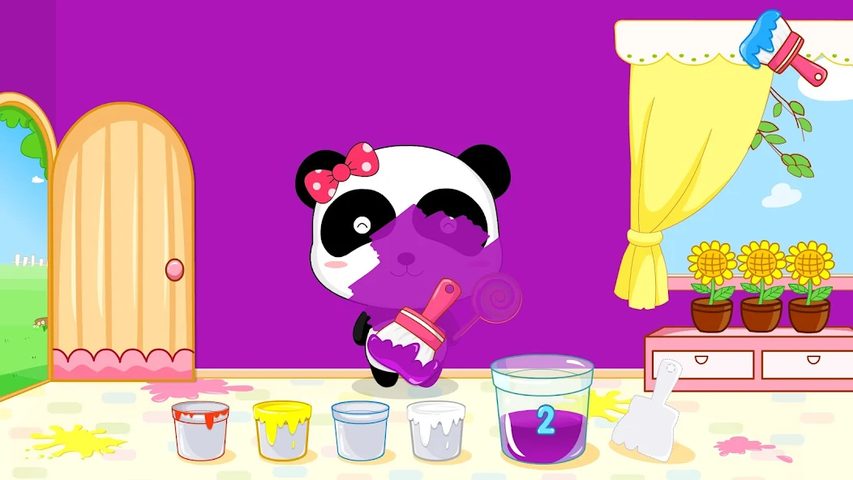 Captura 22: Baby Panda y la mezcla de colores