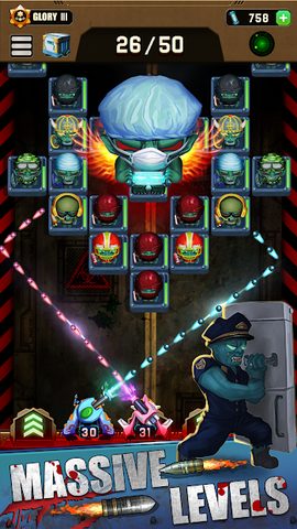 Screenshot 3: Zombie Merge Defense