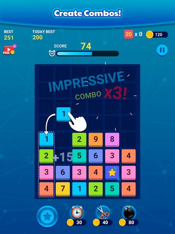 Screenshot 9: Merge Block: Number Puzzle Fun
