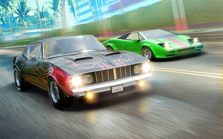 Captura 8: Juego de carreras con coches clásicos