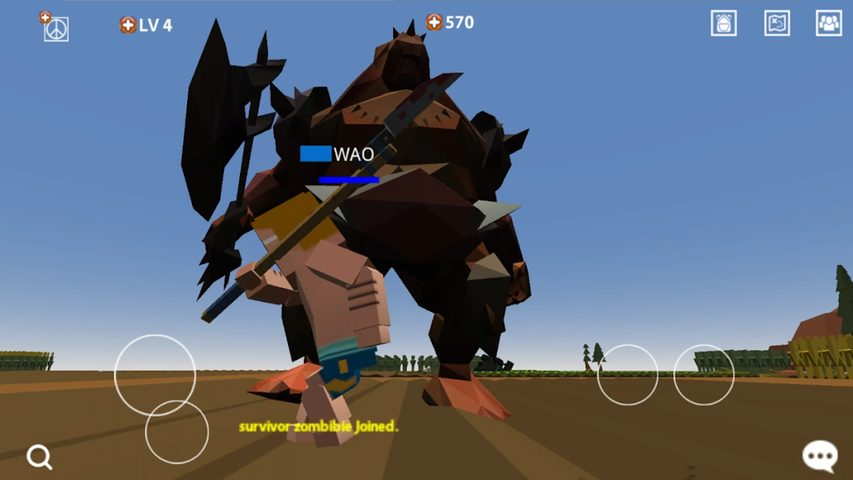 Captura 10: El juego de bloques pixelados de supervivencia