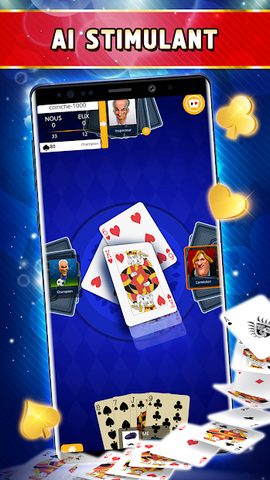Captura 2: Coinche Offline - Single Player Card Game