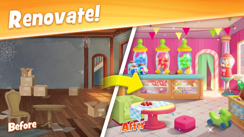 Screenshot 2: Town Story - Match 3 Puzzle