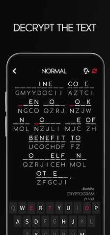 Screenshot 2: Cryptogram - Decrypt Quotes