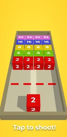 Скриншот 1: Chain Cube 2048: 3D Слияние