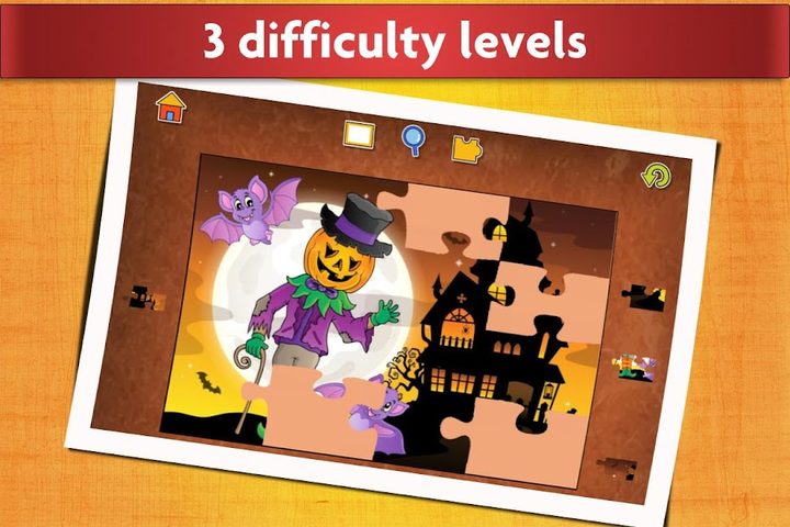 Screenshot 9: Kid Halloween Jigsaw Puzzles