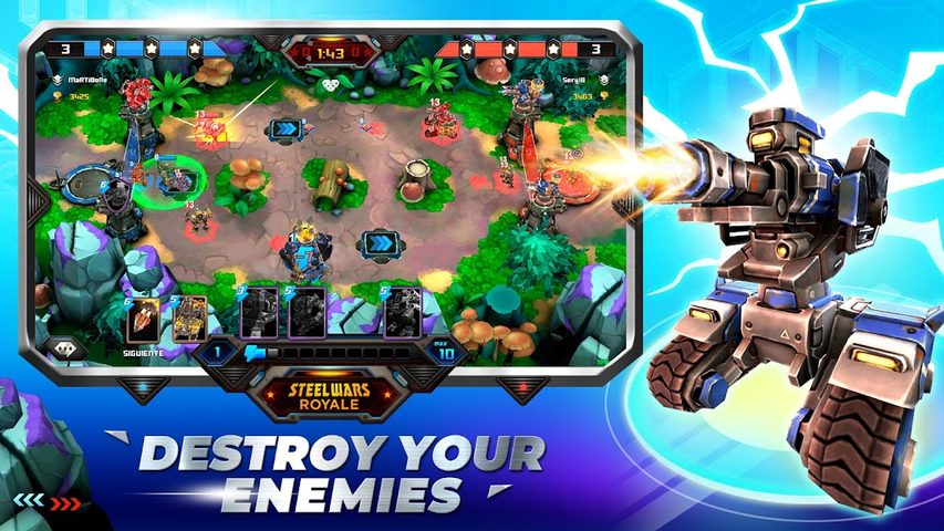 Screenshot 1: Steel Wars Royale - Multiplaye
